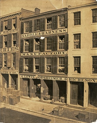 Lewis Dorsheimer Saddle and Harness Manufactory, 6 North Main Street da Unbekannt Unbekannt